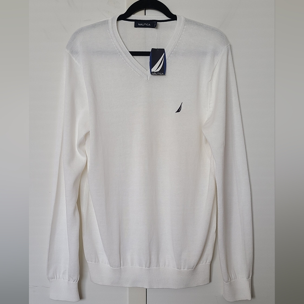 Nautica Men's White Sweater